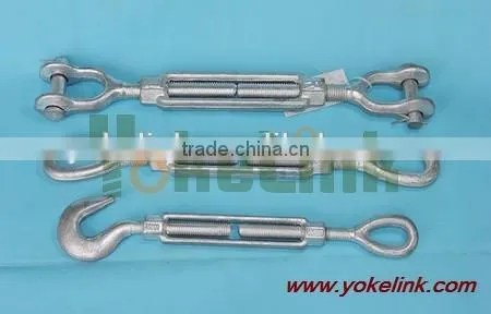 Hot Dip Galvanized Drop Forged Turnbuckles Hook & Eye photo-3