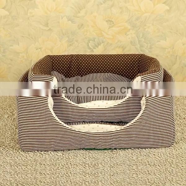 Double-use Soft Cozy Dog Bed Fabric Dog House photo-5