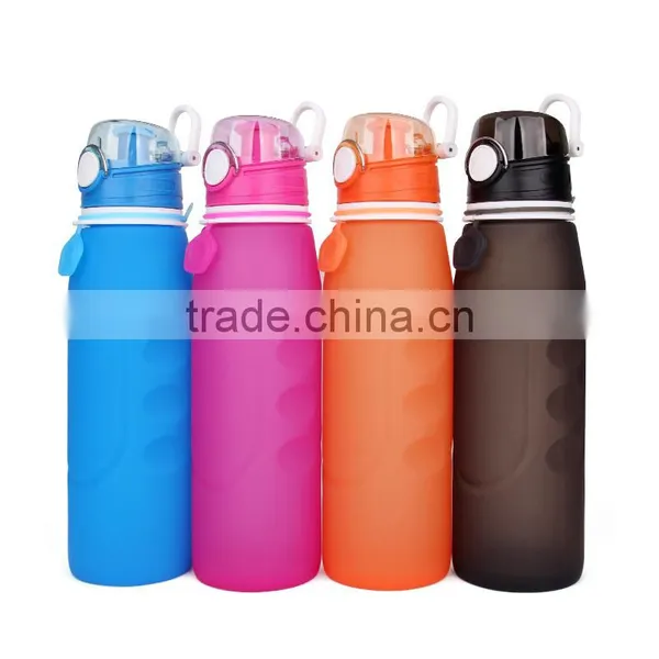 Leak-proof Portable Silicone Squeeze Water Bottle photo-2