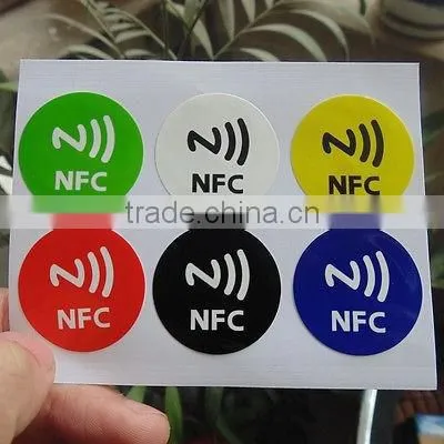 RFID ISO14443A Nfc Paper Label Sticker Tags With Qr Code Printing for Smartphone (SL-1002) photo-2