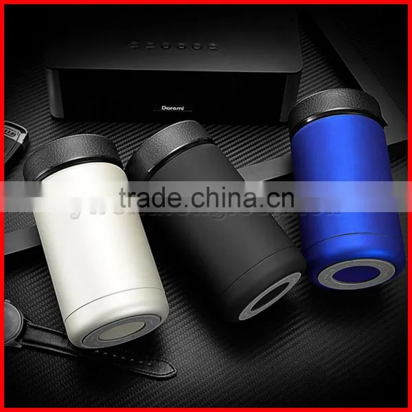 New Design 304 Double Layers Stainless Steel Dermatoglyph Lid Rubber Paint Body Office Gift Vacuum Thermal Insulation Cups photo-3