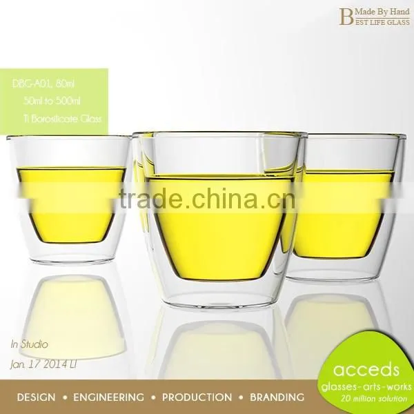 Heat Resistant Borosilicate Milk Glass Cup With Handle photo-6