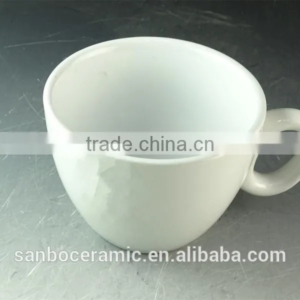 White Ceramic Mug Cup / Big Cup for Capucimo / Customer Logo Print OEM Solo Cups photo-2