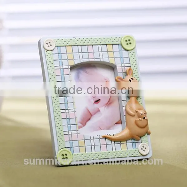 Lovely Giraffe Kangaroos Resin Baby Boy Girl Photo Picture Frame photo-3