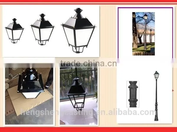 China Supplies Antique Cast Iron Lighting Pole / Decorative Light Pole / Lighting Pole Price photo-2