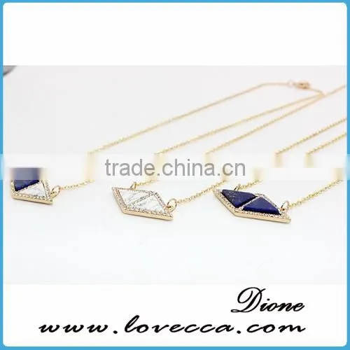 Dubai Gold Necklace Fashion Gold Long Chain Gemstone Necklace photo-5