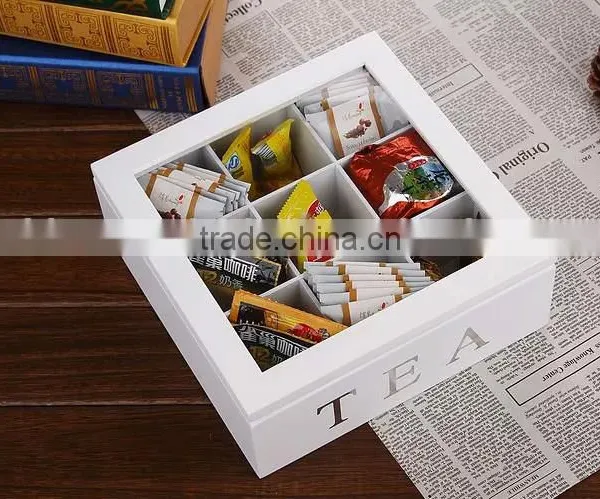 White Wooden Tea Box photo-2