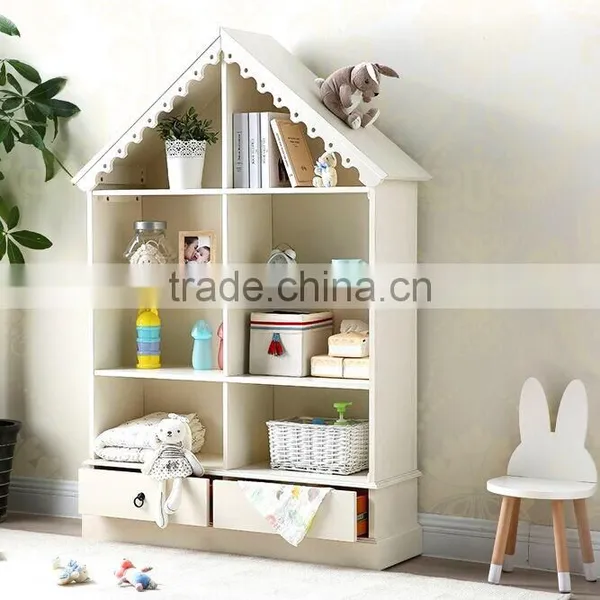 Royal Classical European Style Pure White House Shaped Armoire For Kids Bedroom, New Arrival Nice Wardrobe Closet BF11-01224b photo-2