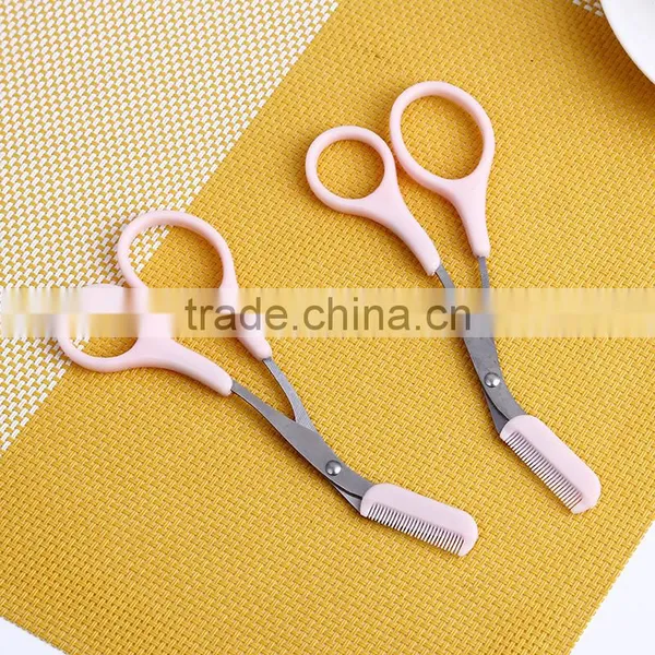 AOY16 Plastic Handle Eyebrow Scissors Set, Easy Carry photo-4