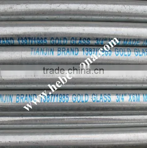ERW Hot Dipped Zinc Coating Welded Round Carbon Galvanized Steel Pipes photo-4