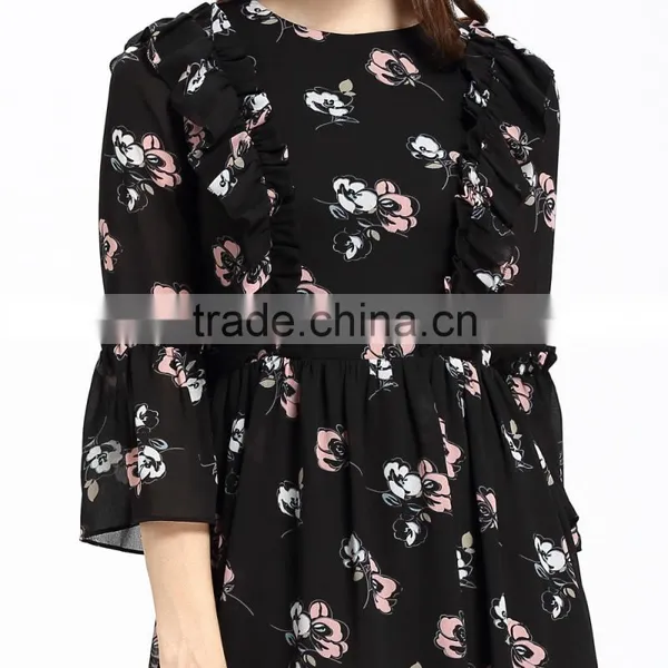 Digital Printing Ladies Fashion Dresses With Pictures photo-2