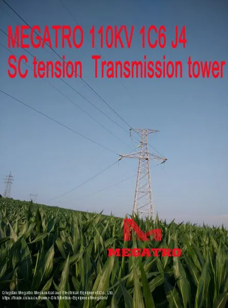 MEGATRO 110KV 1C6 J4 SC Tension Transmission Tower photo-4
