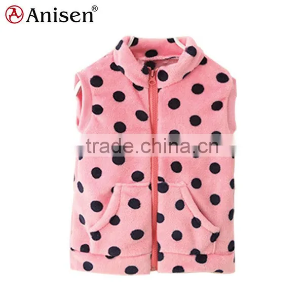 Oem Service Love Spot Pattern Coral Fleece Kids Vest photo-2