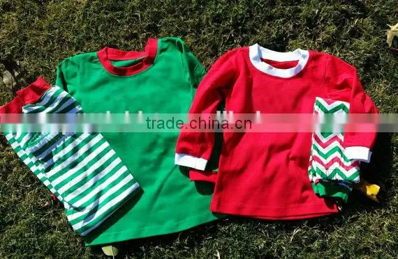 Personalized Family Sleepwear Green Clothing Kids Christmas Pajamas photo-4