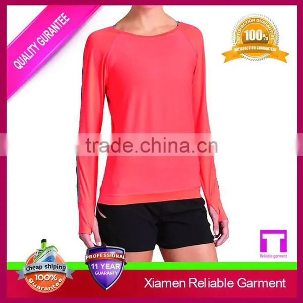 Wholesale Compression Plain Modal Cotton Spandex Women's t Shirt Gym Clothing for Yopa Wear photo-2