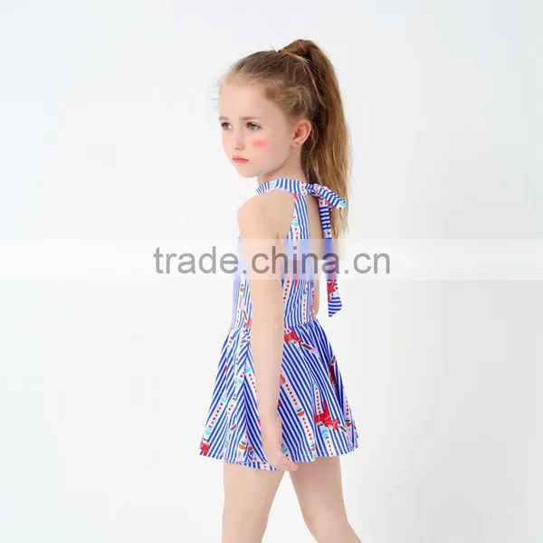 S60574B Newest Girls Hot Sale One-piece Swimming Suit photo-3