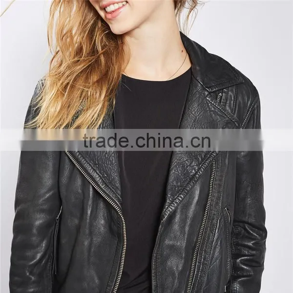 Custom Italian Cool Quilted Bomber Leather Motorcycle and Biker Jacket photo-2