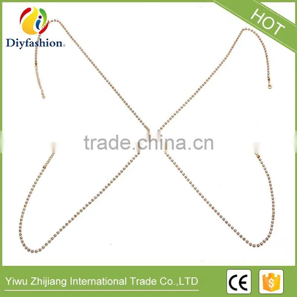 Fashion Hot Summer Sexy Long Diamond Body Chain Jewelry for Women photo-3
