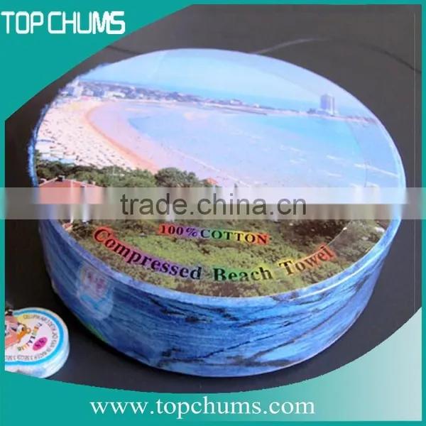 Cotton Printed Promotional Compressed Towels Magic Towel photo-2