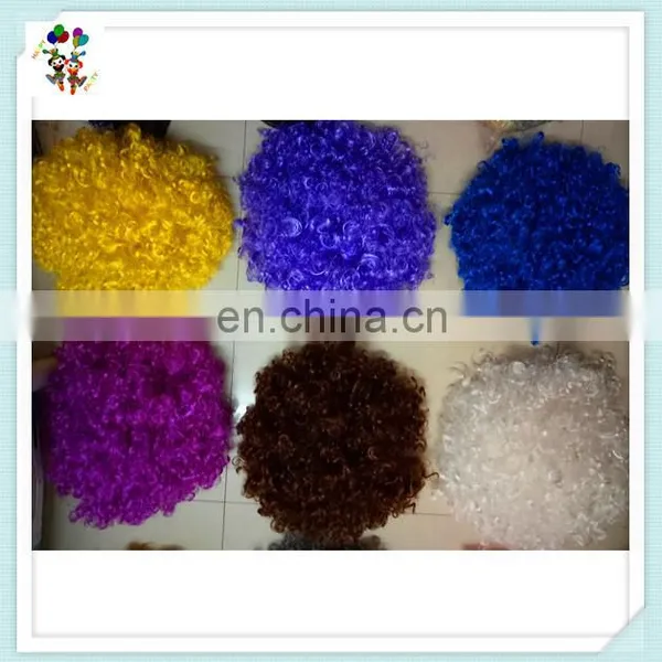 Sports Fan Crazy Party Cheap Purple Big Curly Afro Wigs HPC-0034 photo-6