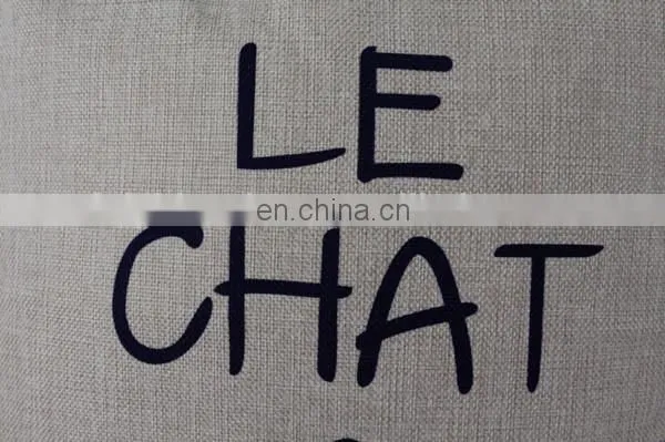 Top Selling Low MOQ Cheap Decorative Home Throw Pillow Cover Fashion Linen Sofa Seat Printed Cushion Cover photo-3