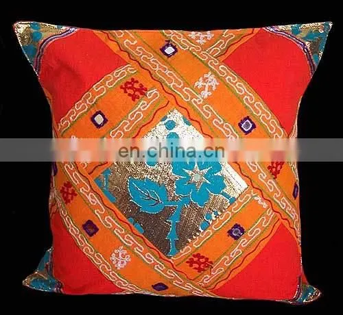 Wholesale Cotton Beads and Embroidered Work Cushion Cover 40 x 40 photo-4
