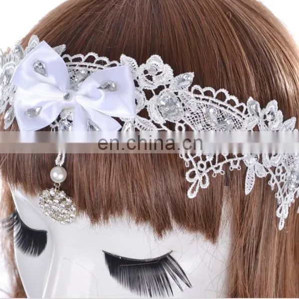 Lace Fabric Girl Headband Princess Bowknot Fancy Hair Accessories Girls Hair Accessories