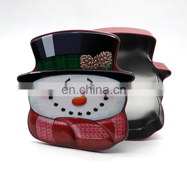 Customized Decorative Snowman Christmas Gift Metal Tins Boxes photo-6