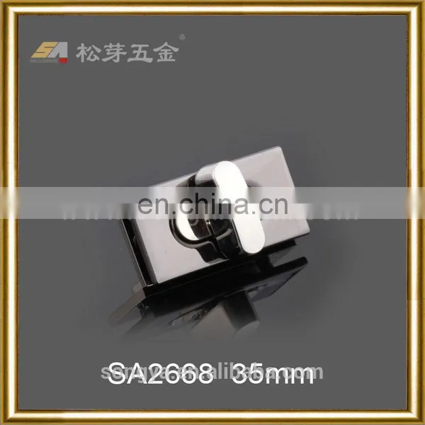 High-End Quality Bag And Luggage Metal Clasp, 18K Gold Plated Twist Lock, Metal Hand Bag End Clasp photo-3
