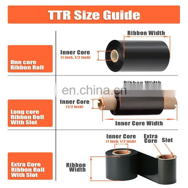 Zebra Printer Ribbon for Barcode Dia30mm*100m Wax photo-6