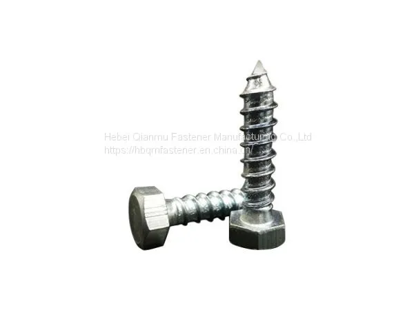 DIN571 M6 M12 Hex Head Wood Screw Fastener
