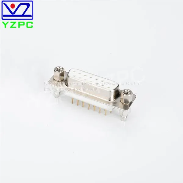 D-SUB DP 15Pin Connector Female Two Row Welded Plate Riveting Harpoon 6.0 The Lock10.0 Screw photo-5