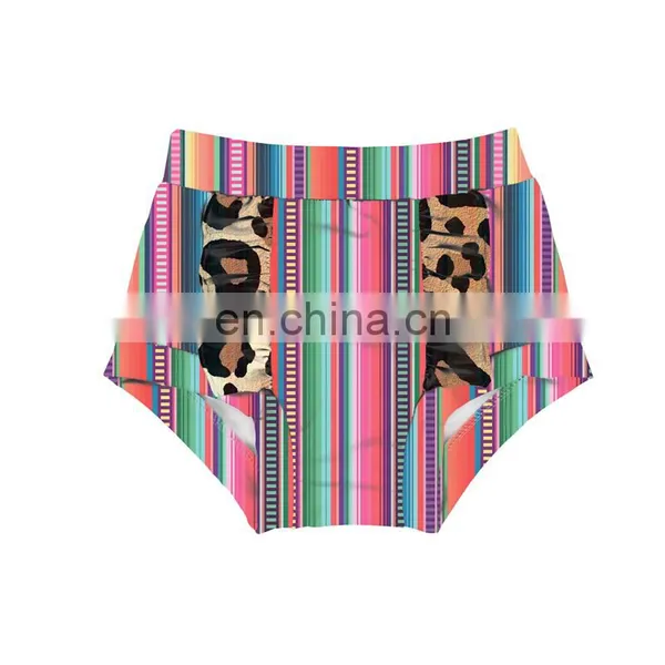 Infant & Toddle Baby Girl Ruffle Pure Color Diaper Covers Mexican Bloomers Wholesale Price photo-5