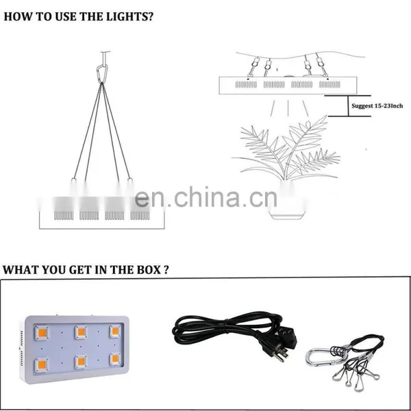 Professional X6 COB 1800W LED Sunshine Full Spectrum Grow Light for Greenhouse photo-4