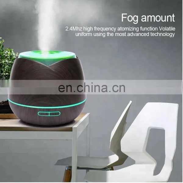Electronic Wood Grain Scent Aroma Essential Oil Diffuser Cool Mist Ultrasonic Humidifier photo-4