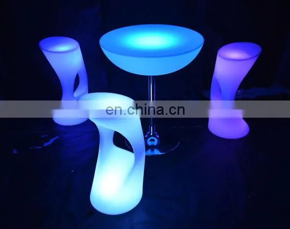 Rechargeable Rgb Colors Glow Bar Furniture Illuminated Led Fancy Chairs for Ktv Nightclub photo-4