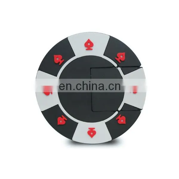 New Product Poker Chip Usb Pen Drives, Poker Chip Usb Flash Drive, OEM Customized Shape 2D 3D Pvc Usb Drive China photo-2