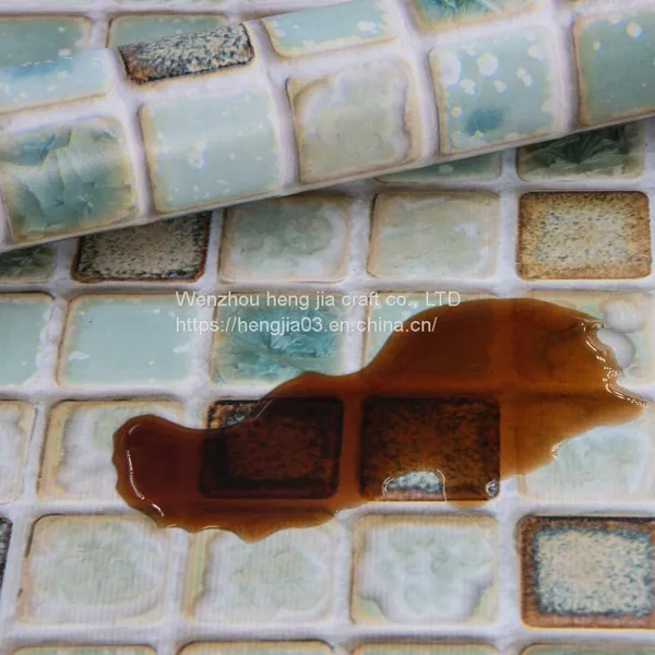 Mosaic Wallpaper Glue Thick Sticky Can be Removed From the Peel Namely Wallpaper the Matte Kitchen Bathroom Wallpaper Wallpaper Mesa Vinyl Film Mosaic Shelf Paper Wallpaper photo-4