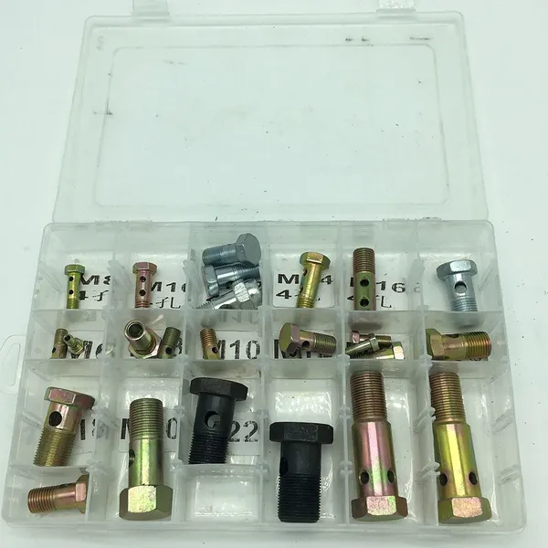 Metric Hexagon Socket Head Cap Banjo Pipe Joint Size M10 High Pressure Bolt Banjo Bolt With Hole photo-5
