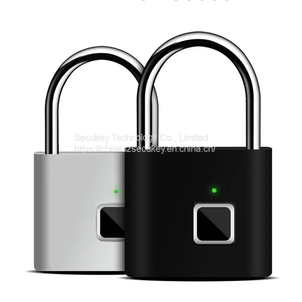 Secukey Fingerprint Padlock IP62 Waterproof Smart Digital Zinc Alloy Fingerprint Lock Keyless Intelligent Door Lock photo-2