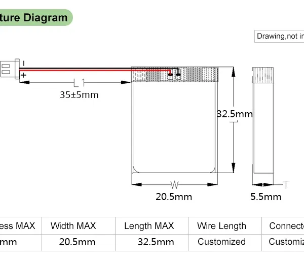 UL CB KC BIS Certificated Custom 3.7v 150 180 200 250 300 350 400 450 500mAh Lithium Polymer Battery photo-4