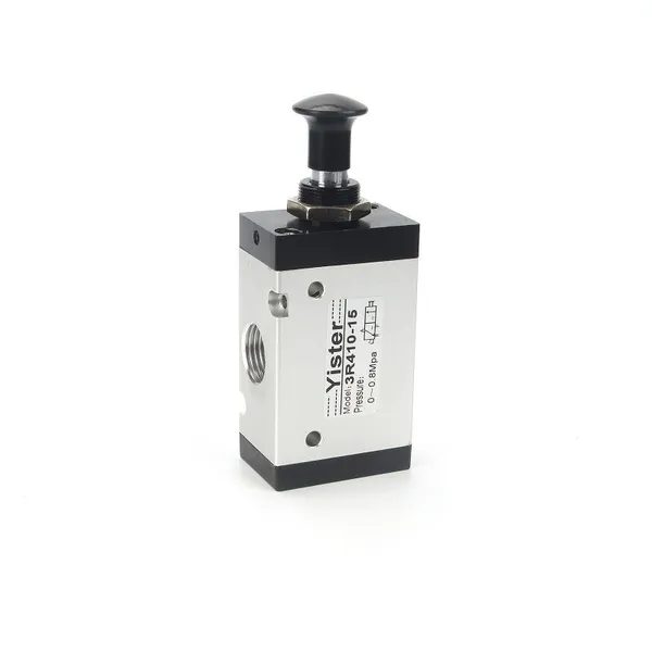3/2 Way 1/4 3L210-08 Aluminum Pneumatic Hand Pull Valve 3R210-08 Manuel Control Valve photo-2