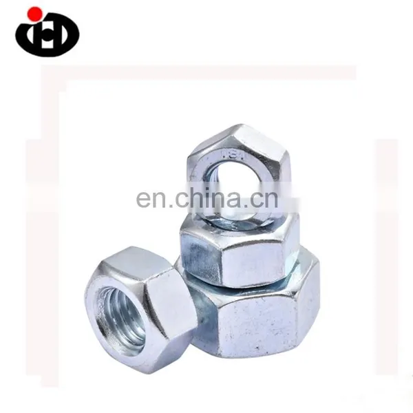High Tensile JINGHONG DIN 934 Hex Zinc Plated Nuts photo-3