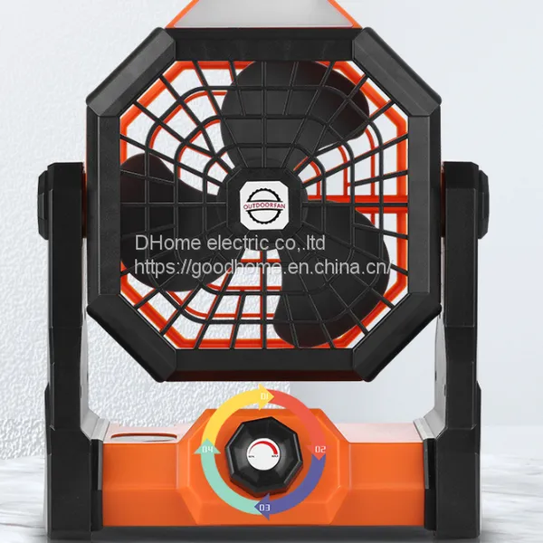 New Outdoor Fan Stepless Speed Control Fan Portable Large Wind Charging Fan Camping Lighting（Wechat:13510231336） photo-2