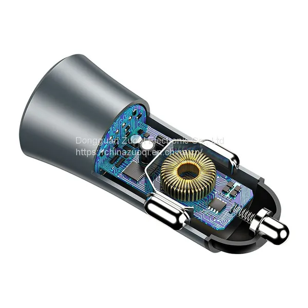 12/24V 5V 2.4A Mini Fast Charge USB TYPE-C High-quality Dual USB Car Charger photo-3