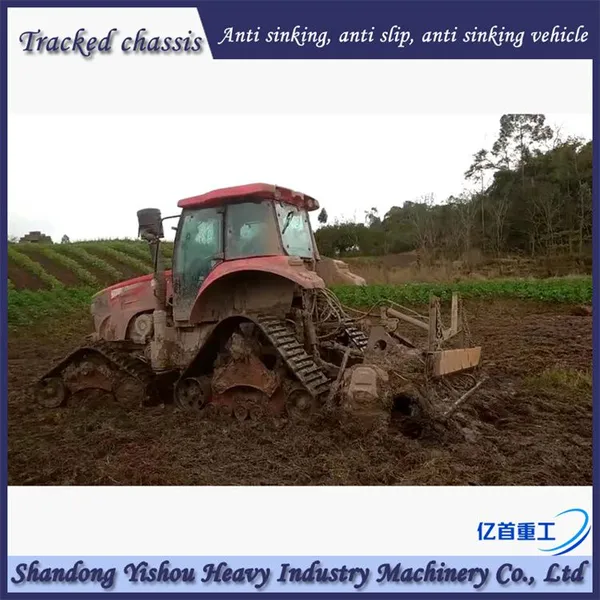 Tractor Modification With Half Chain Track, Mud Ground, no Sinking, Anti-skid photo-3