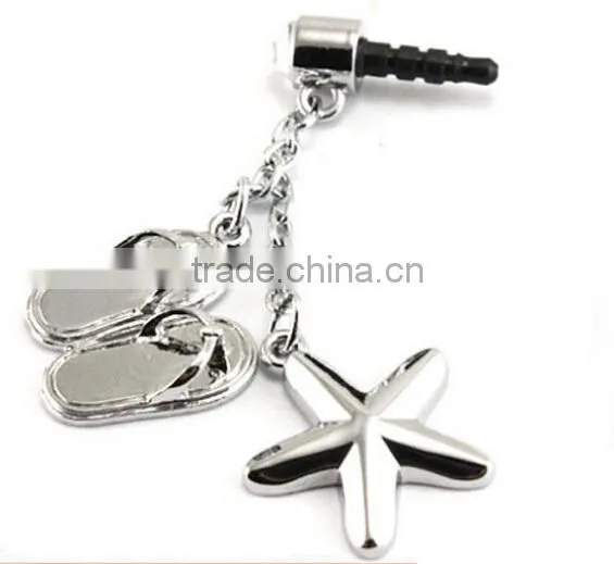 Enamel Crystal Charm Heart Star Mobile Phone Anti Dust Plug photo-6