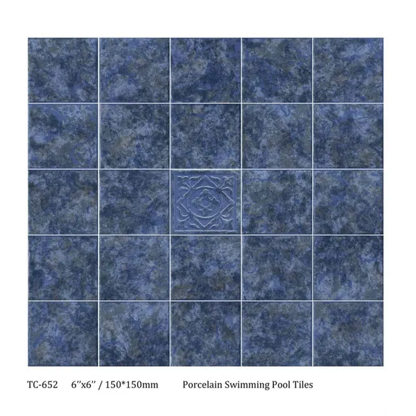 Luxury 6x6 / 150x150mm Porcelain Swimming Pool Tiles | Italian Quality photo-4