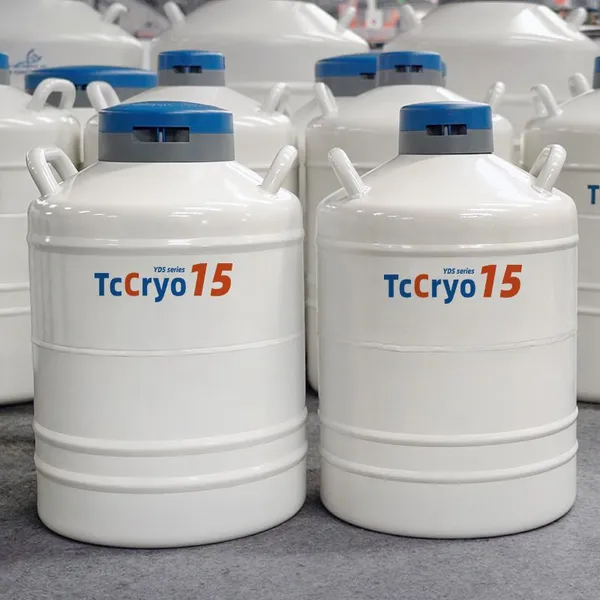 Azerbaijan YDS-15 Liquid Nitrogen Cell Storage Tanks TcCryo Semen Storage Tank