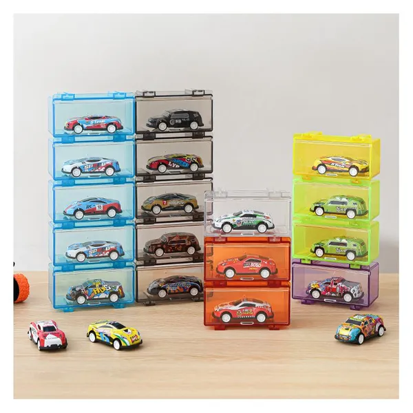 Professional Plastic Protective Toy Storage Box HotWheels 1/64 Model Cars Display Case for Wholesale photo-1